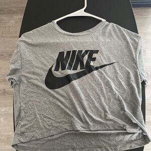 Nike women’s crop top with Black Logo